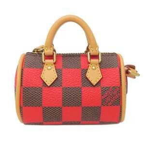 LOUIS VUITTON Brown Damier Canvas Mini Speedy Pouch